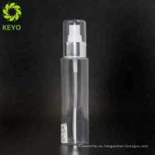 Boquilla transparente cosmética de la botella del espray de la botella 100ml de la bomba para la fundación